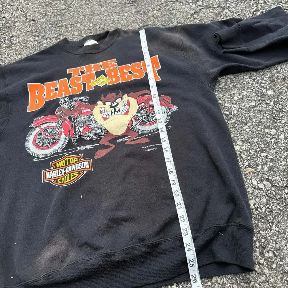 Vintage 1993 Harley-Davidson x Looney Tunes Taz 'The Beast with the Best”